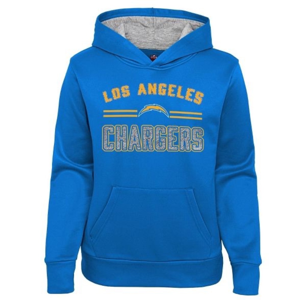 📦🎊MOVING SALE! 📦🎊 NWT NFL Los Angeles Chargers Girls Fleece Hoodie